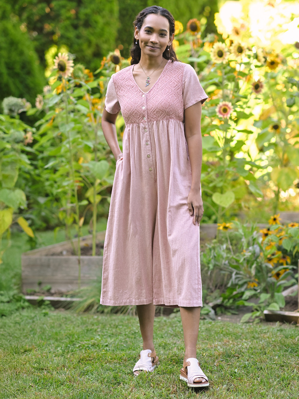 Meg Sunwashed Jumpsuit - Soft Rose | Shop Beautiful Designs by