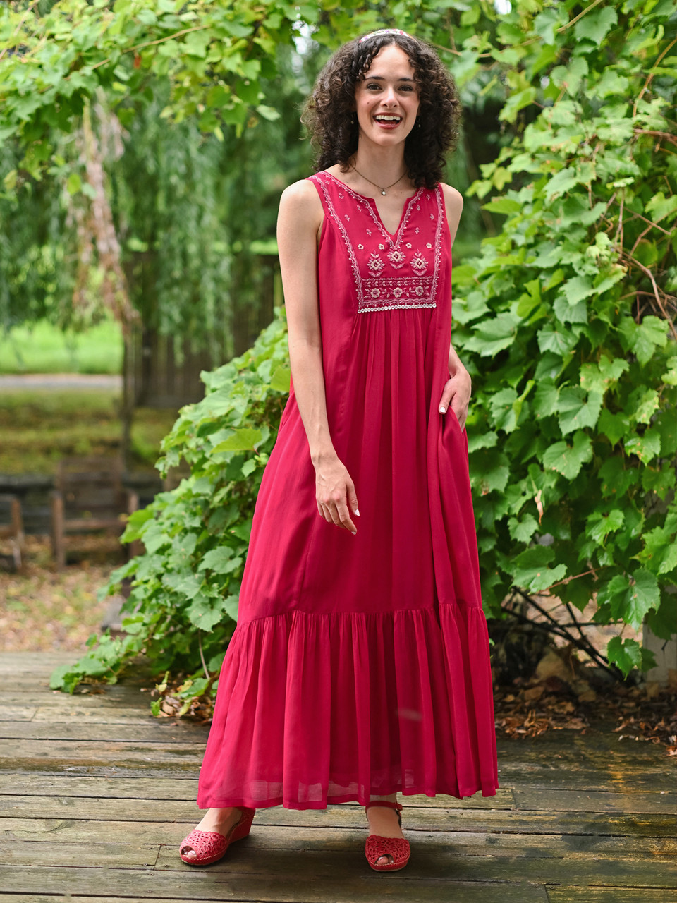 Bollywood Dress RaspBerry | Size M | April Cornell