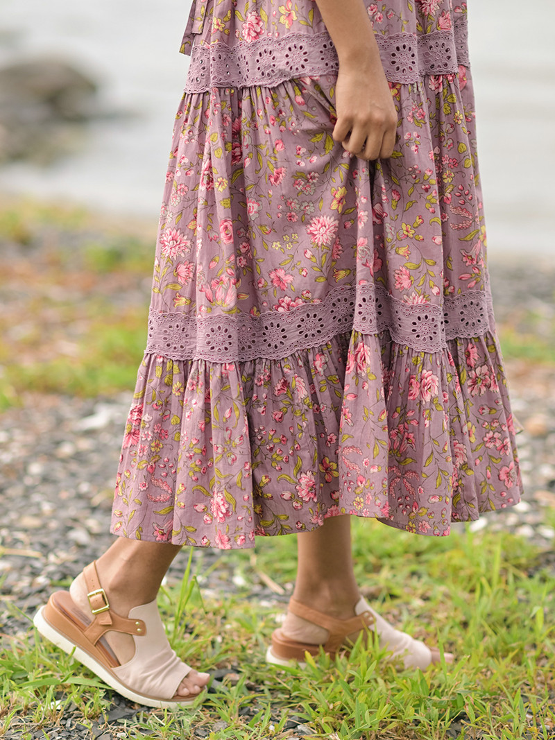 green emerald velvet dress Illiana Dress - Blanc Prairie Rose main image 0