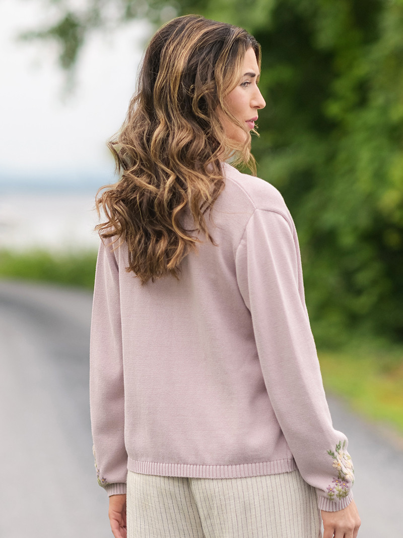 Cozy Garden Cardigan - Amethyst | Shop Beautiful Designs by April