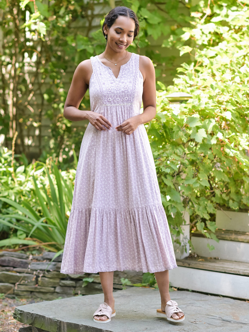 Willa Rose Embroidered Dress - Amethyst | Shop Beautiful Designs
