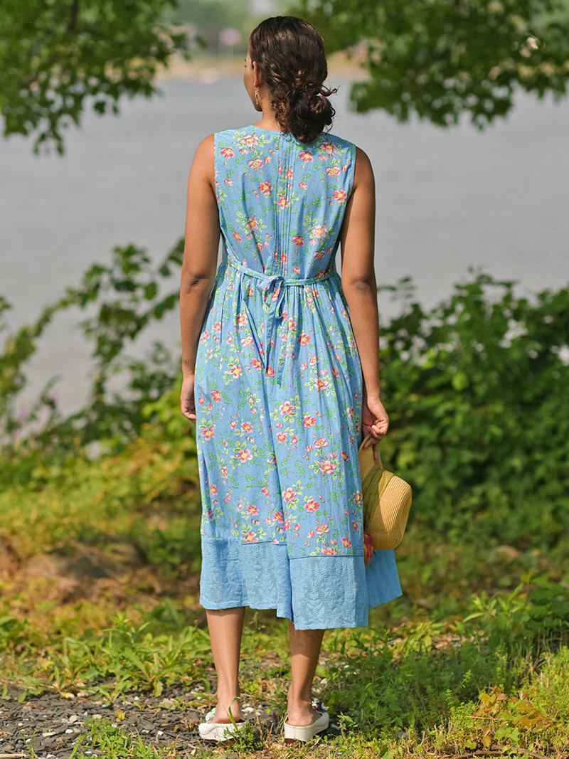 Magnolia Porch Dress - Blue | Shop Beautiful Designs by April Cornell