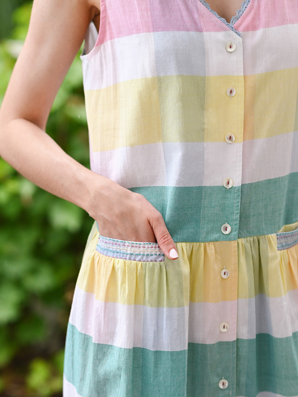 Spring Check Dress - Multi | Shop Beautiful Designs by April Cornell