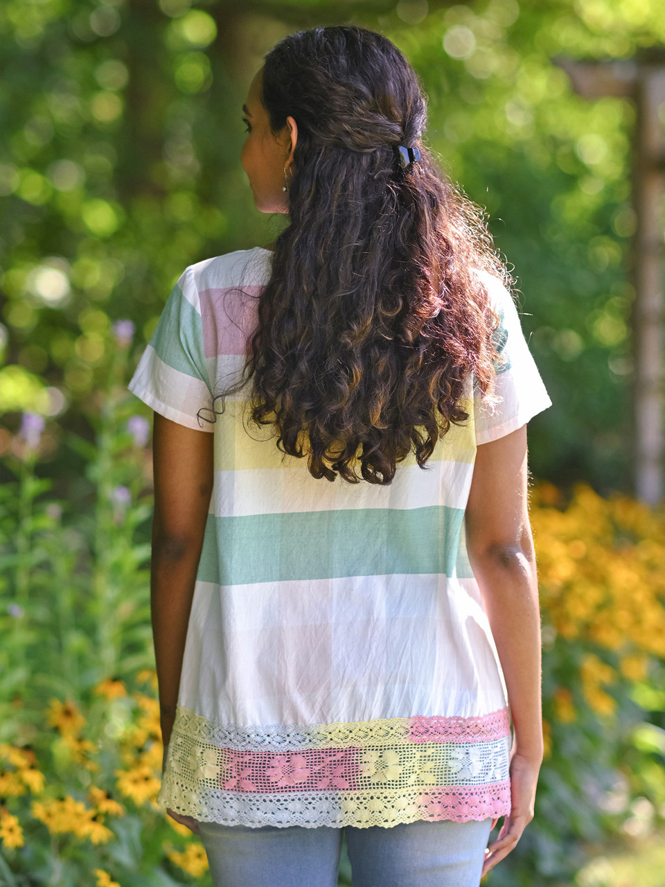 Spring Check Tunic - Multi | Shop Beautiful Designs by April Cornell