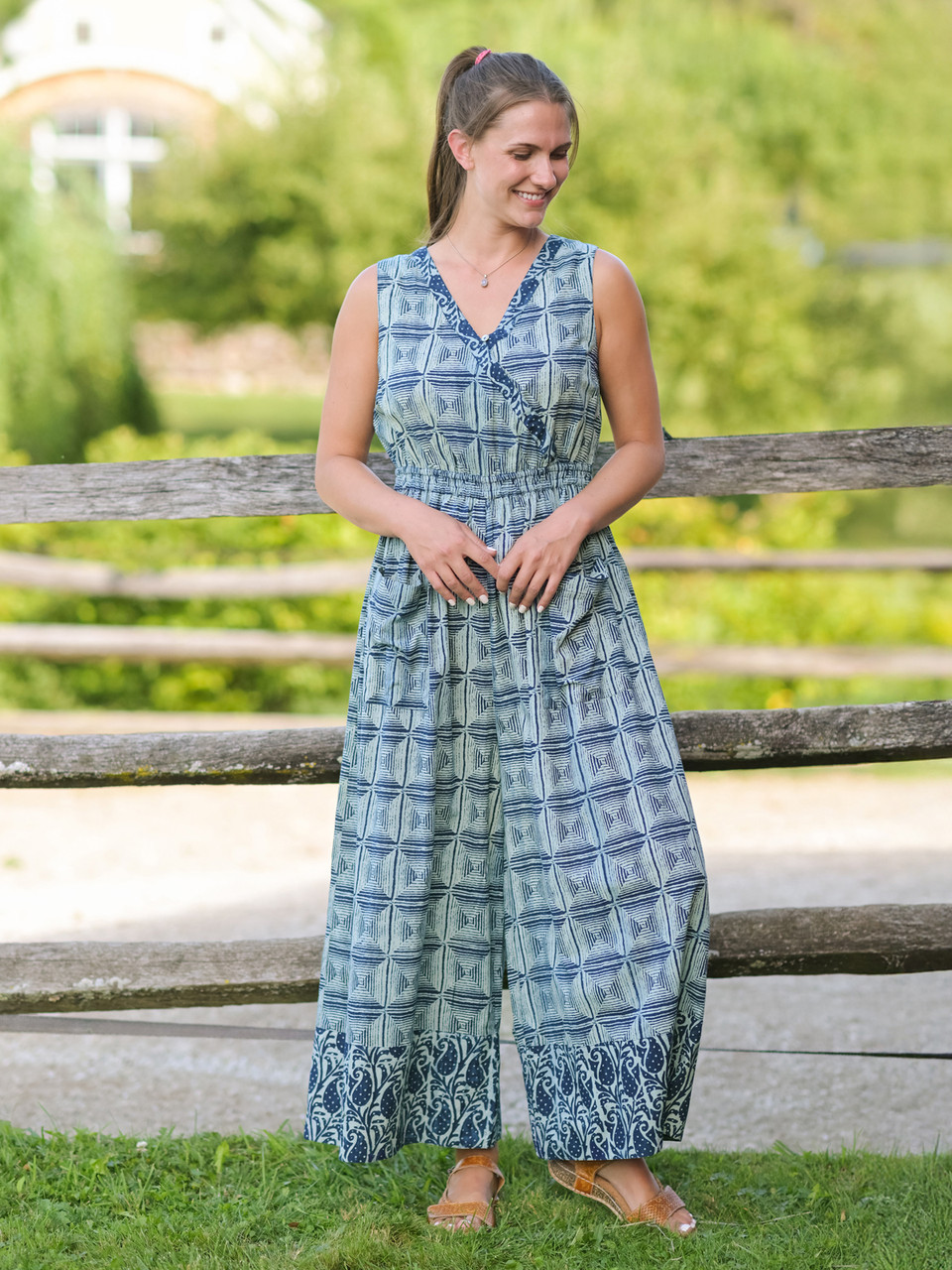 Travellin' Jumpsuit - Indigo | Shop Beautiful Designs by April Cornell
