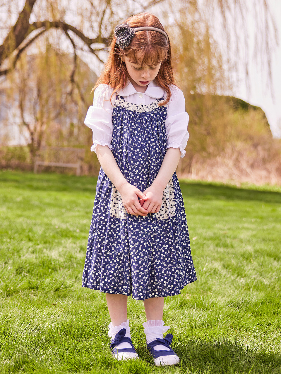 Ditsy Tulip Girls Dress | Shop Beautiful Designs by April Cornell