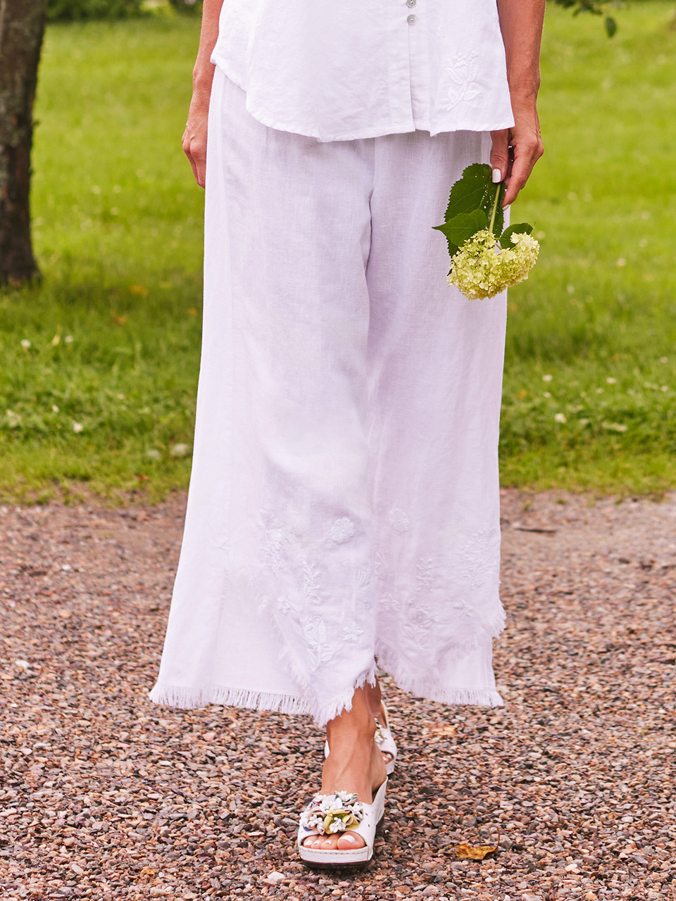 Nantucket Pant - White | Shop Beautiful Designs by April Cornell