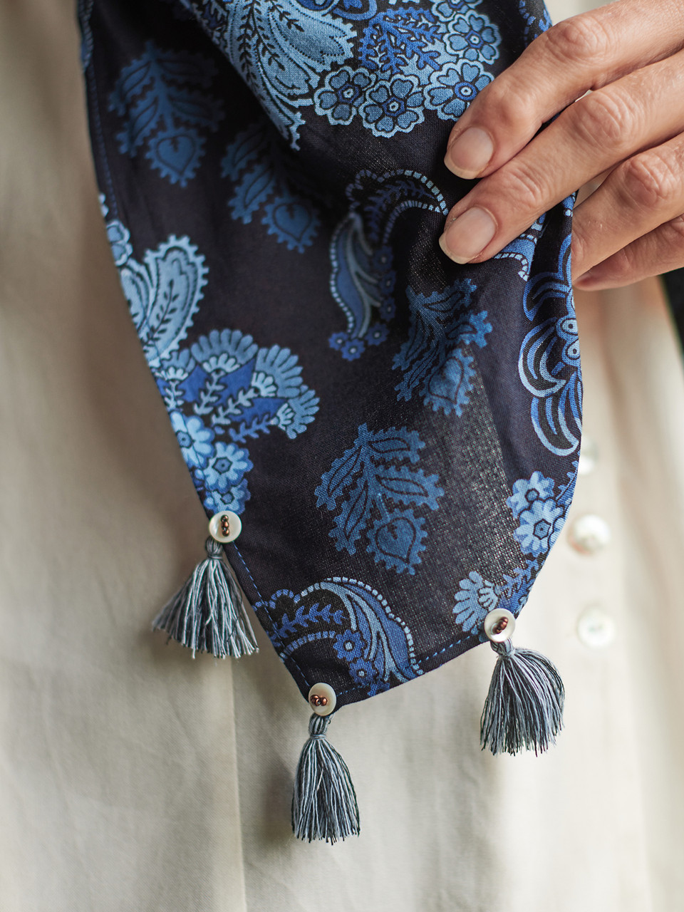 COMFORTABLE REASON Academic Scarf NAVY（COMFORTABLE REASON