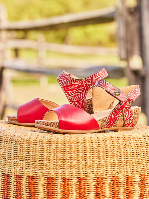 Elliemae Wedge Sandal | Shop Beautiful Designs by April Cornell