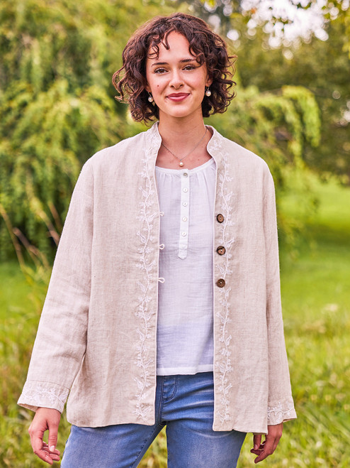 Boyfriend Linen Jacket