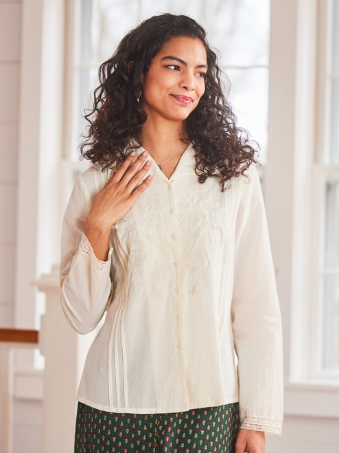 Brimfield Blouse - Ecru