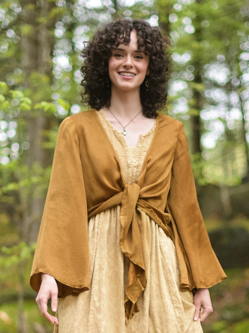 Symphony Satin Cover Up - Gold