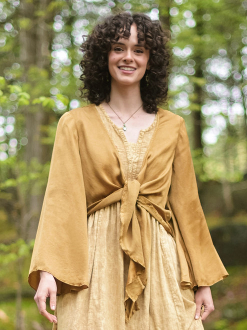 Symphony Satin Cover Up - Gold