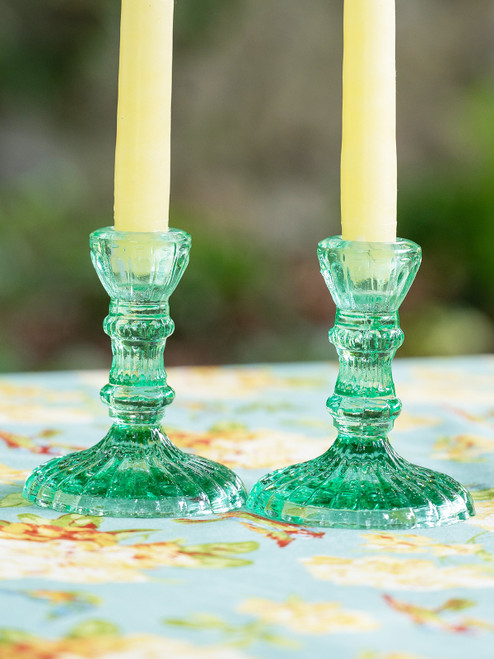 Vintage Candlestick Set of 2 - Amethyst | Shop Beautiful Designs