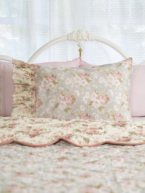 Apple Blossom Pillowcase - Smoke