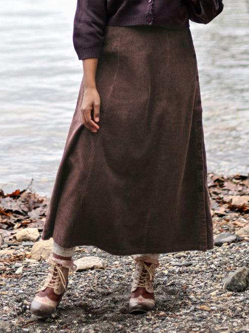 Market Corduroy Skirt - Brown