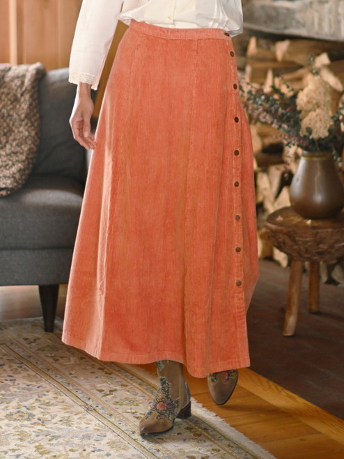 Market Corduroy Skirt - Pumpkin