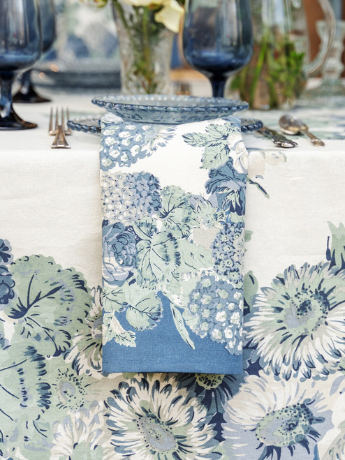 Autumn Gathering Napkin Set of 4 - Blue