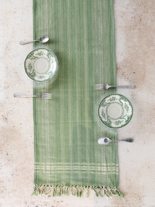 Shaker Woven Runner - Olive