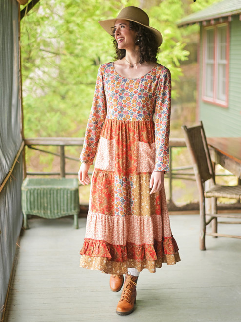 Krista Patchwork Dress - Multi