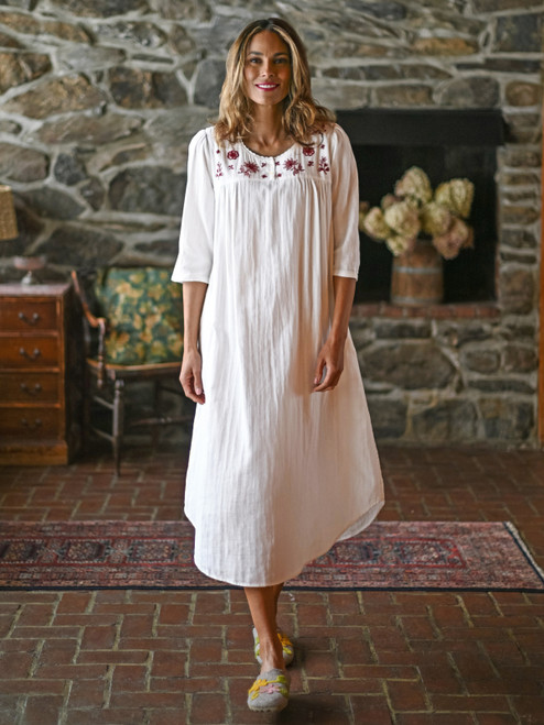 Cheerful Nighty - White
