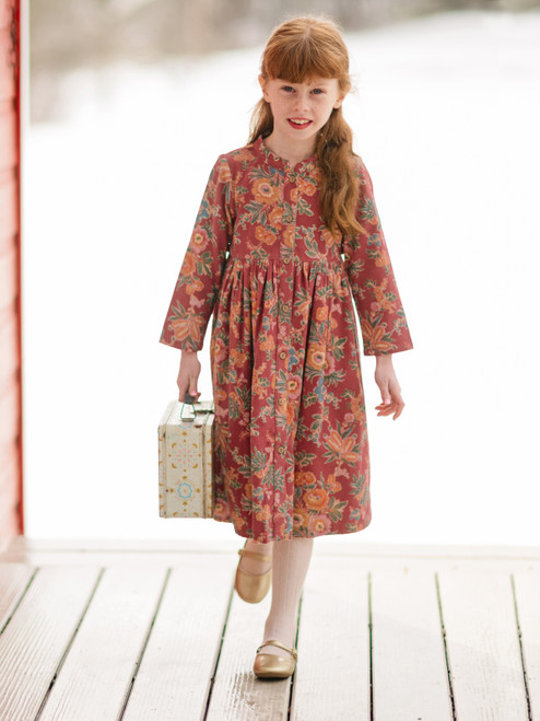 Farmer's Market Kids Jacket - Pumpkin | Shop Beautiful Designs by
