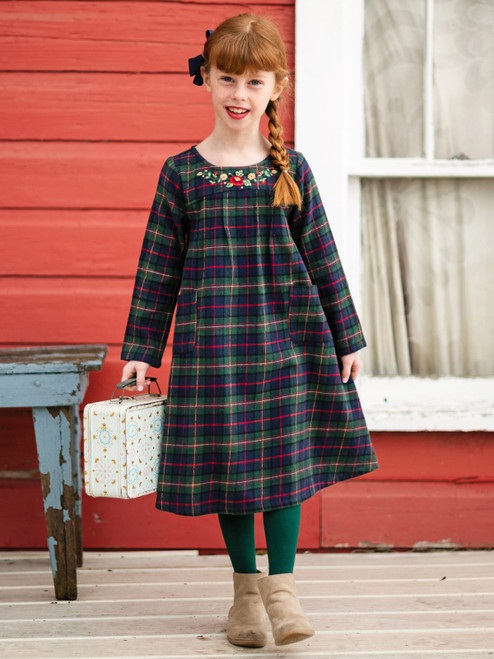 Saratoga Kids Dress - Blue Green