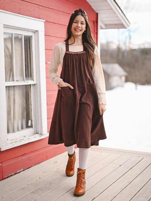 Woodland Young Adult Dress - Brown