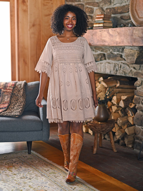 Treasured Lace Tunic - Antique