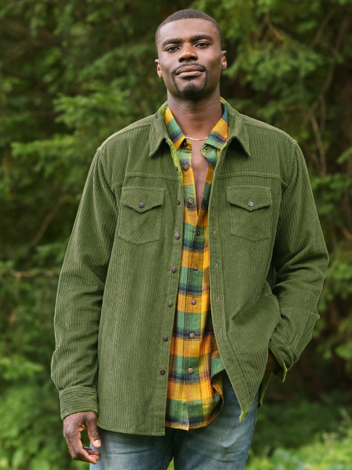 Mossy Path Corduroy Jacket - Forest Green