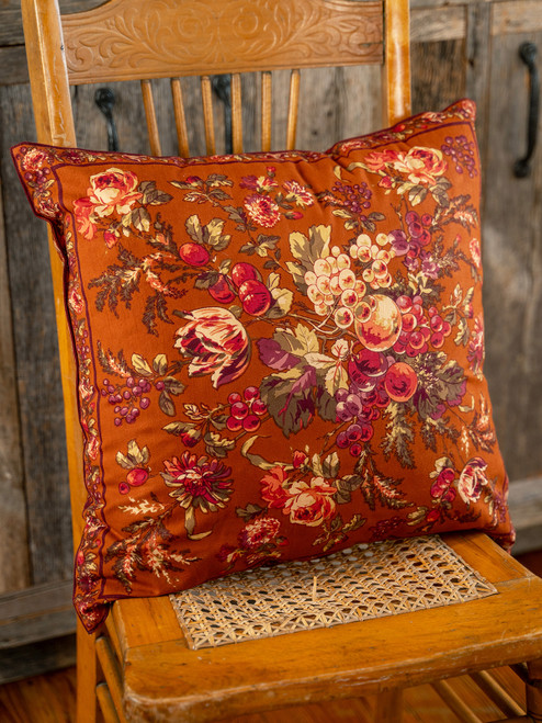 Bountiful Harvest Cushion Cover - Rust