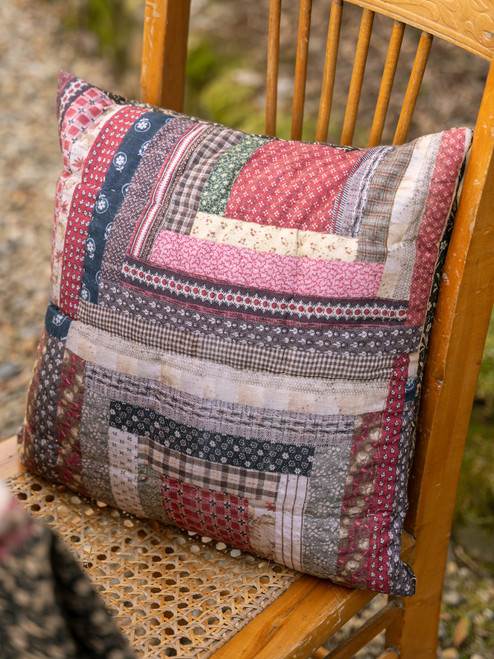 Harvest Harmony Patchwork Cushion - Multi