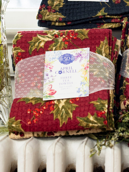Winterberry Patchwork Tea Towel Bundle