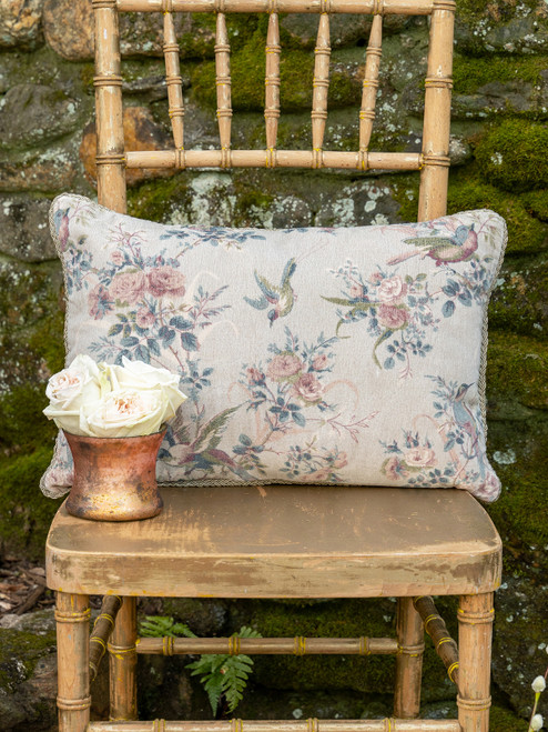 Vienna Velvet Cushion with Filler - Mist