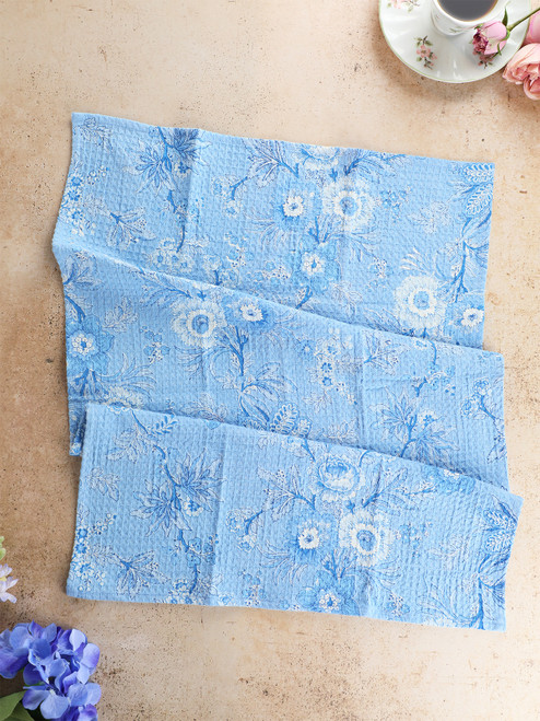 Augustine Tea Towel Set of 2 - Washed Blue