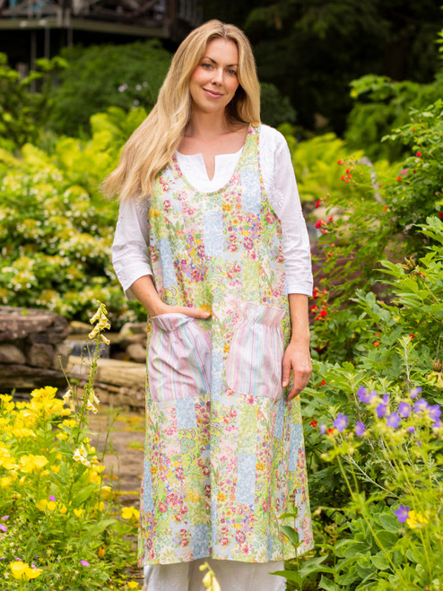 Garden Collage Apron - Pastel
