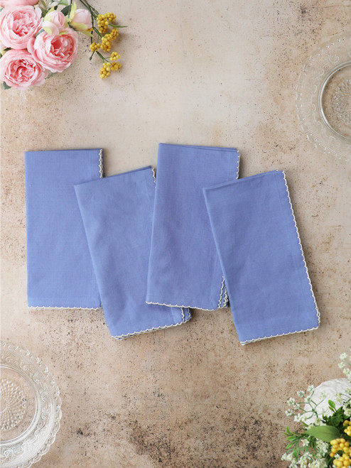 Essential Cottage Napkin Set of 4 - Periwinkle