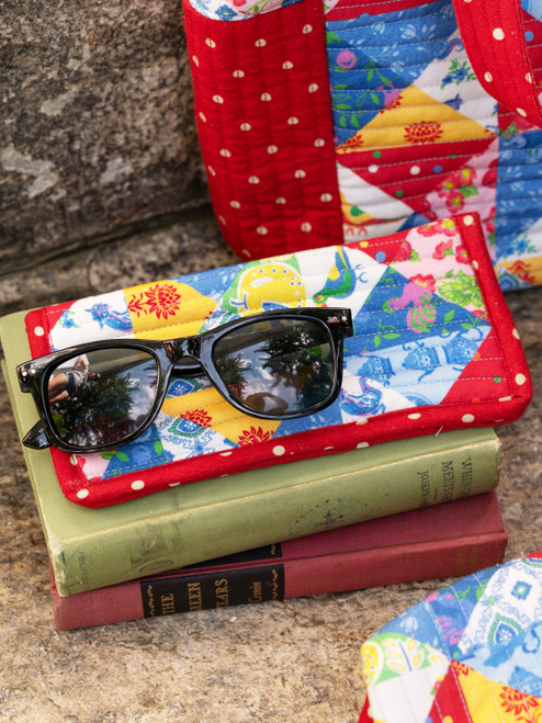 Primary Patchwork Eyeglass Case - Multi