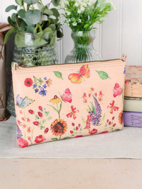 Sister Garden Leather Pouch - Multi