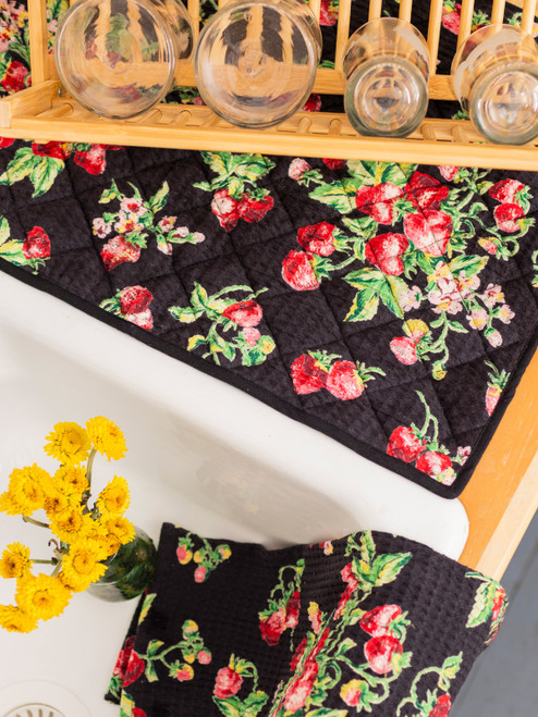 Strawberry Drying Mat - Black