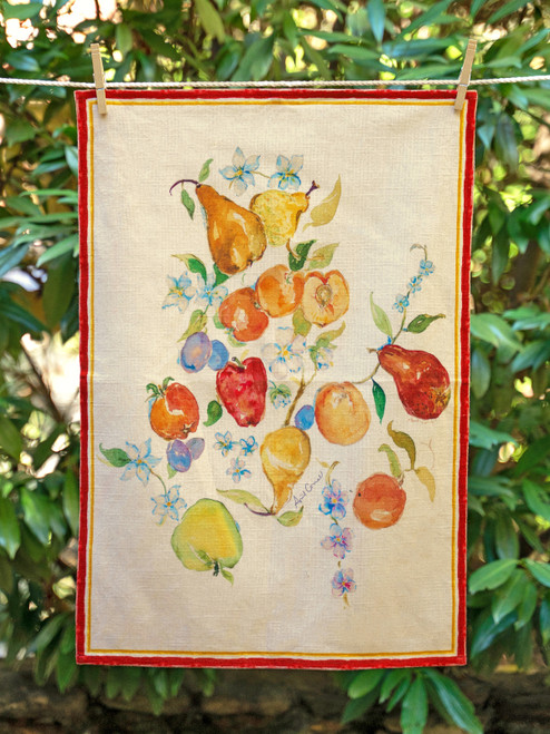 Bushel and a Peck Tea Towel - Multi