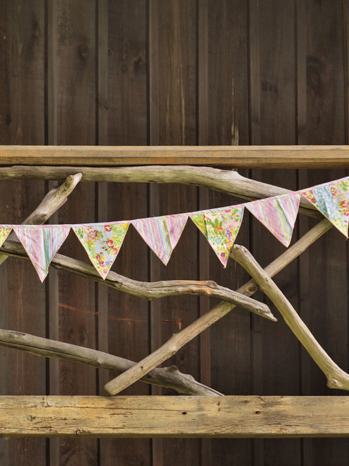 Garden Collage Pennant - Pastel