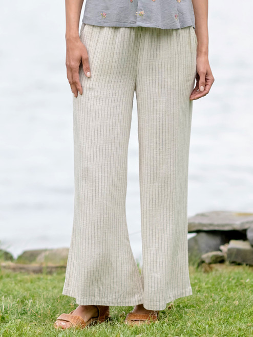 Coastal Stripe Pant - Navy