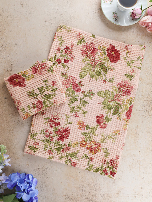 Milene Tea Towel Set of 2 - Rose