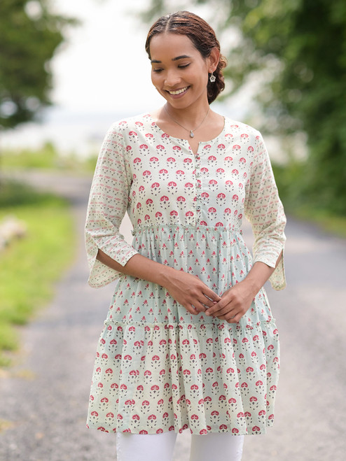 Pondicherry Short Dress - Indigo