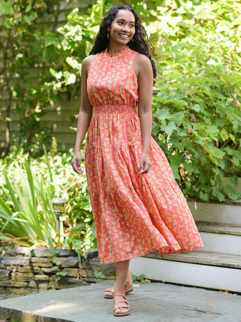 Papillon Young Adult Dress - Coral | Shop Beautiful Designs by