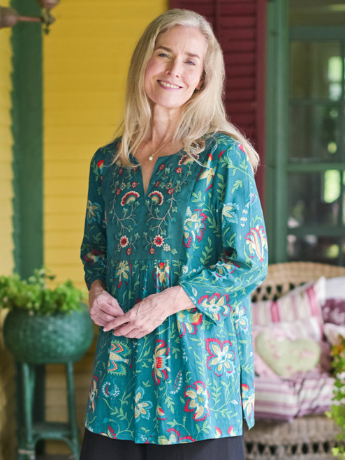 Tatiana Tunic - Dark Teal