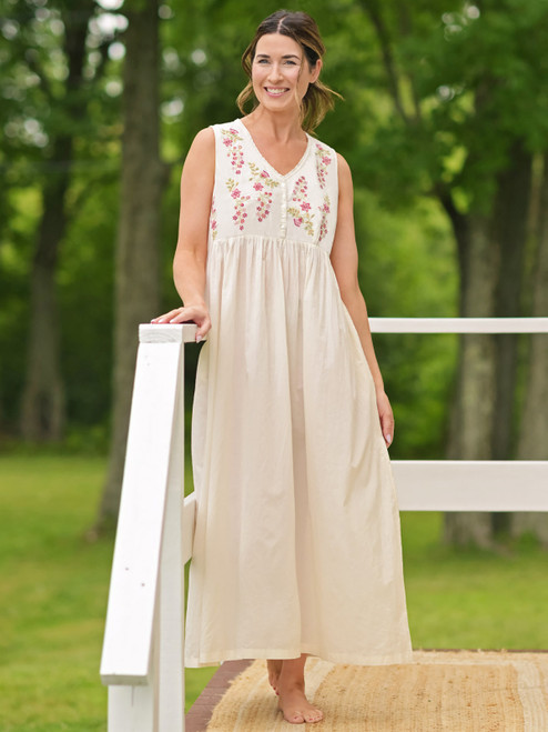 Larkspur Nighty - Ecru