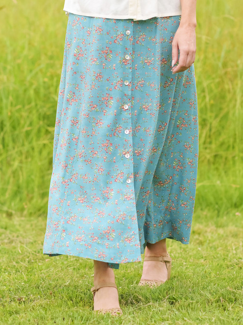 Mulberry Skirt - Soft Teal