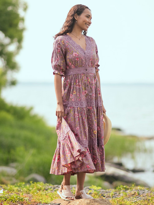Sunday Rose Prairie Dress - Amethyst